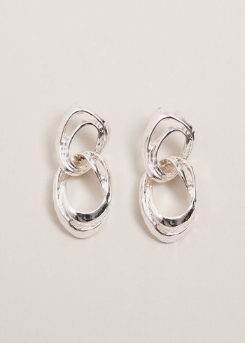 Phase Eight Drop Circle Jewellery Silver Canada | RNLMHY-528